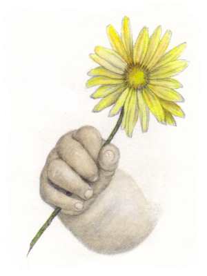 Baby Hand with flower